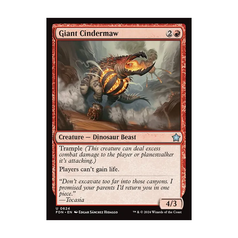 Giant Cindermaw - Foundations (Near Mint)