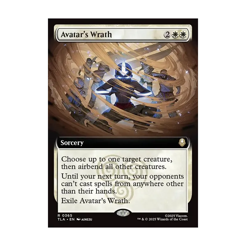 Avatar's Wrath (Extended Art) - Avatar: The Last Airbender (Near Mint)