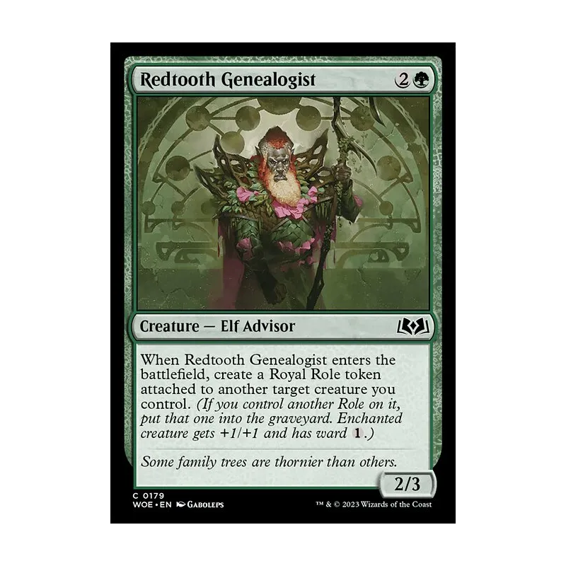 Redtooth Genealogist - Wilds of Eldraine (Near Mint)