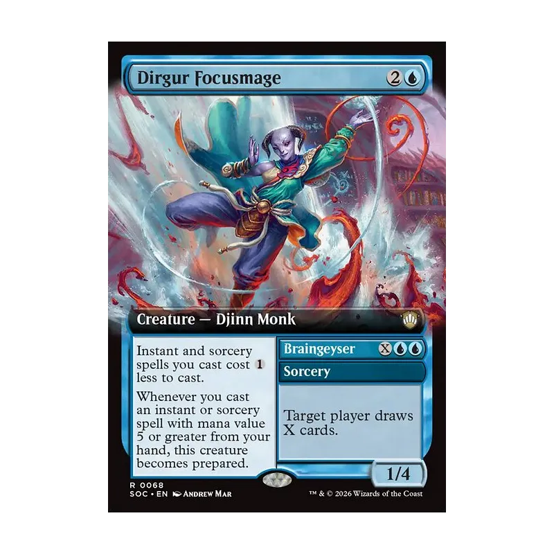 Dirgur Focusmage // Braingeyser (Extended Art) - Secrets of Strixhaven Commander (Near Mint)