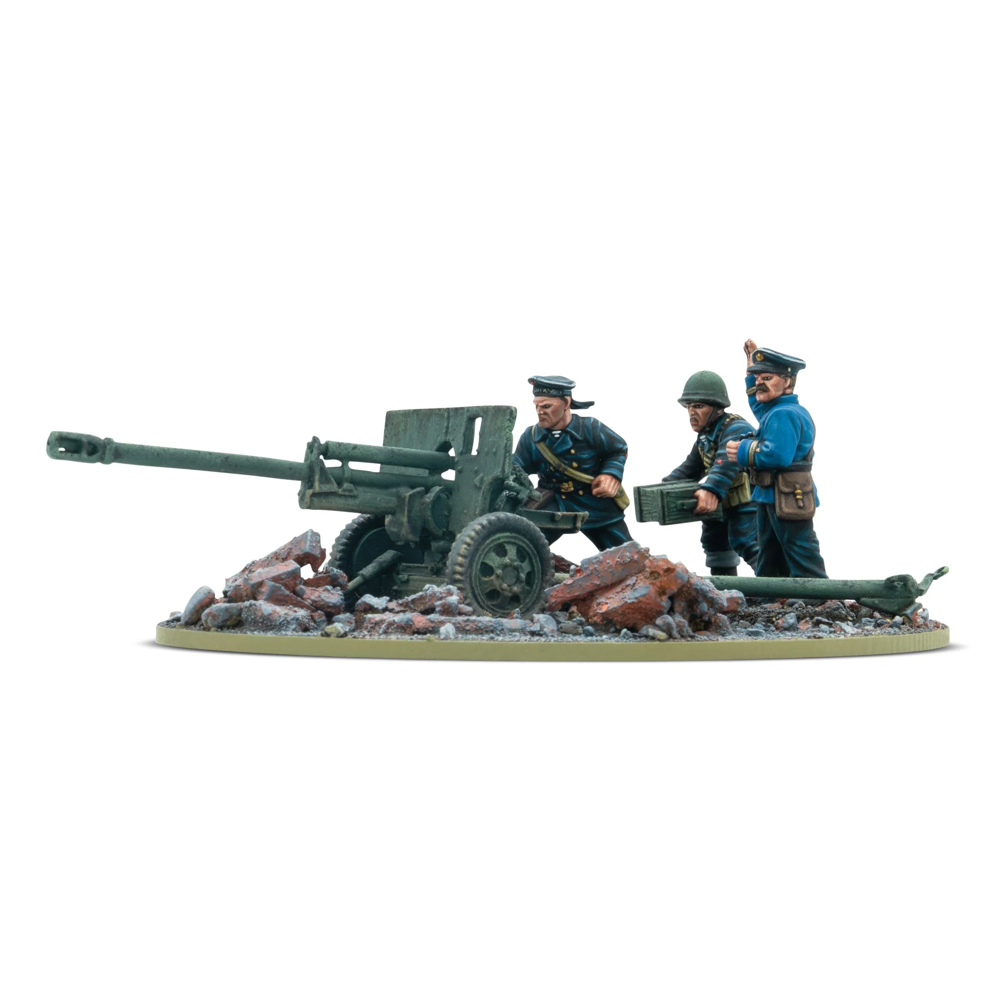 Bolt Action: Zis-3 Divisional Gun with Soviet Naval Brigade Crew (New Arrival)