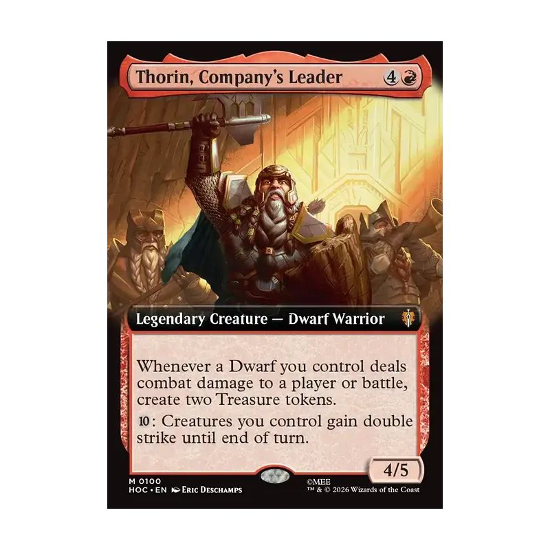 Thorin, Company's Leader (Extended Art) - The Hobbit Eternal (Near Mint)