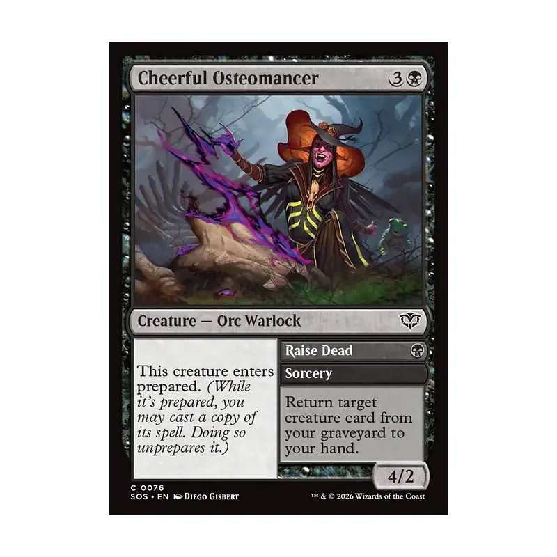 Cheerful Osteomancer // Raise Dead - Secrets of Strixhaven (Near Mint)