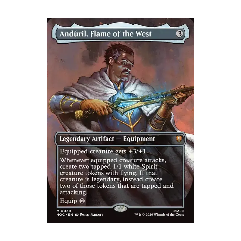 Anduril, Flame of the West (Borderless) - The Hobbit Eternal (Near Mint)
