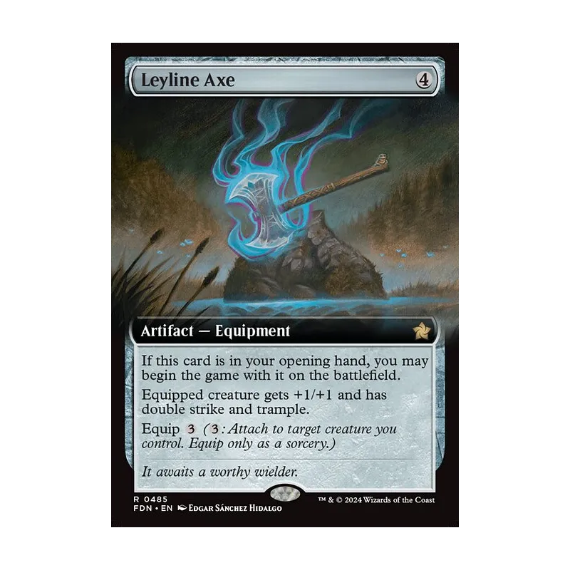 Leyline Axe (Extended Art) - Foundations (Near Mint)