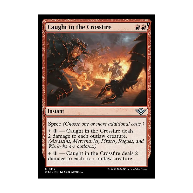 Caught in the Crossfire - Outlaws of Thunder Junction (Near Mint)