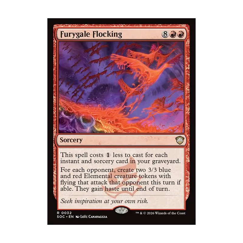 Furygale Flocking - Secrets of Strixhaven Commander (Near Mint)