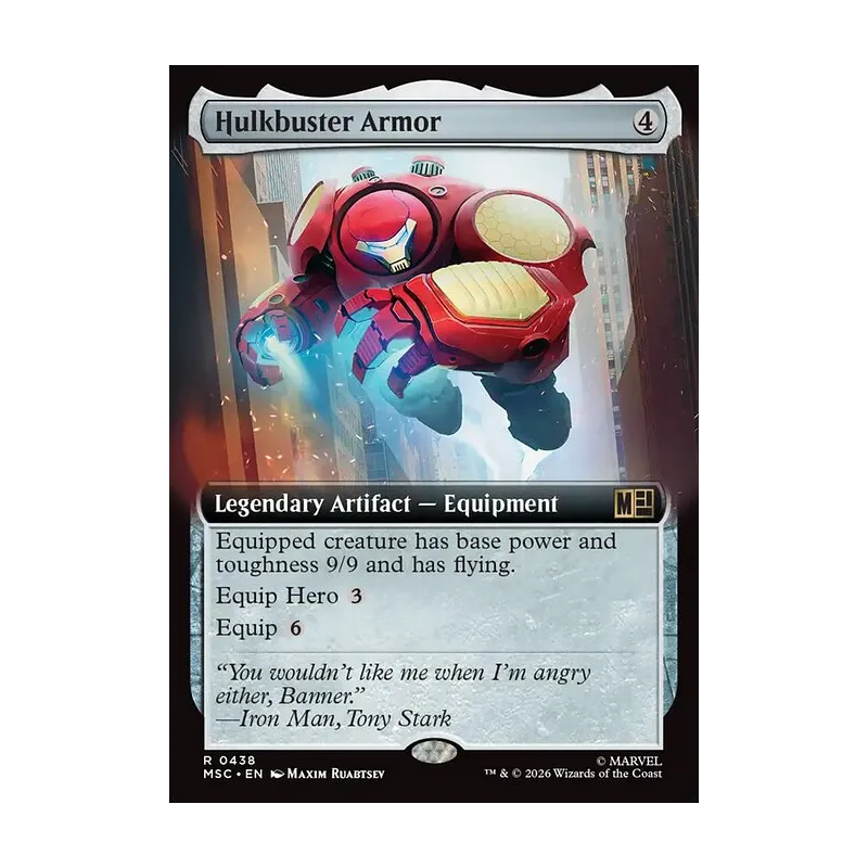 Hulkbuster Armor (Extended Art) - Marvel Super Heroes Commander (Near Mint)