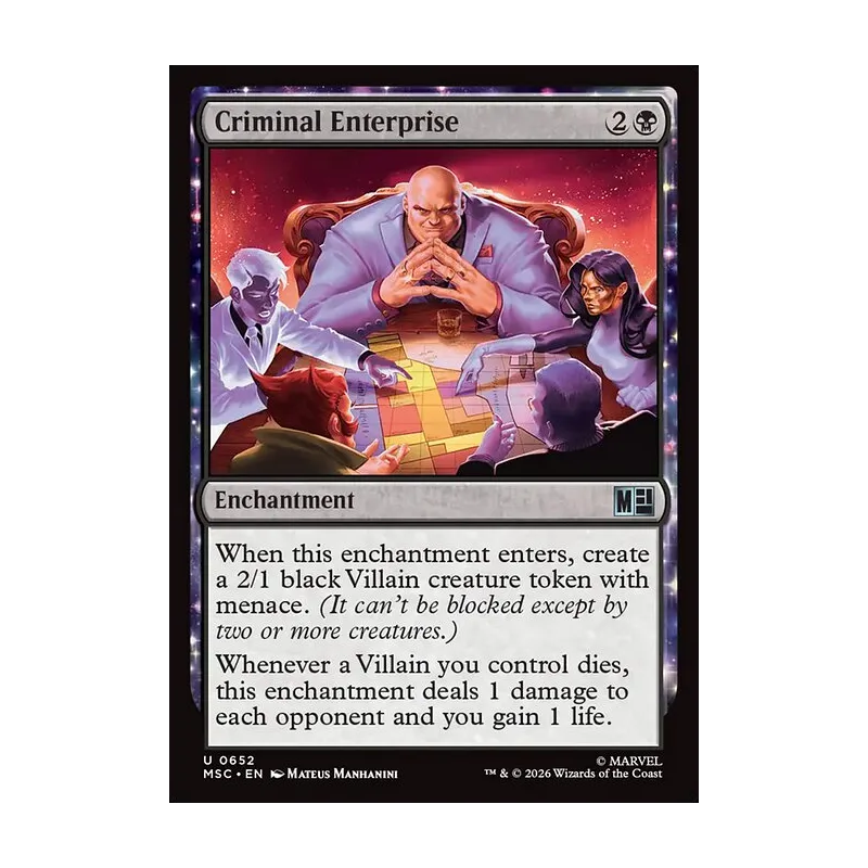 Criminal Enterprise - Marvel Super Heroes Commander (Near Mint)