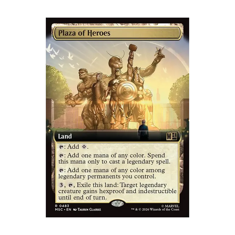 Plaza of Heroes (Extended Art) - Marvel Super Heroes Commander (Near Mint)