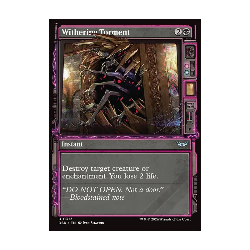 Withering Torment (Showcase) - Duskmourn: House of Horror (Near Mint)