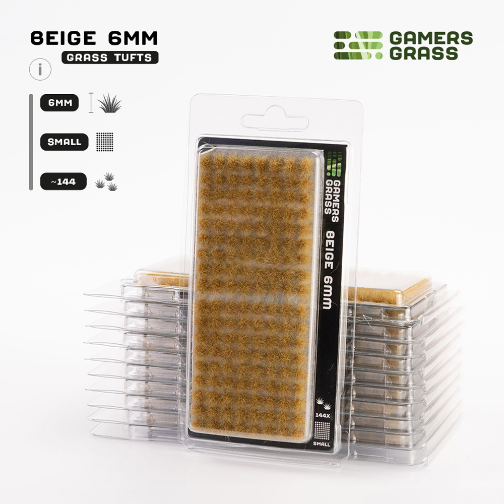 Gamers Grass Tufts: Beige - Small 6mm