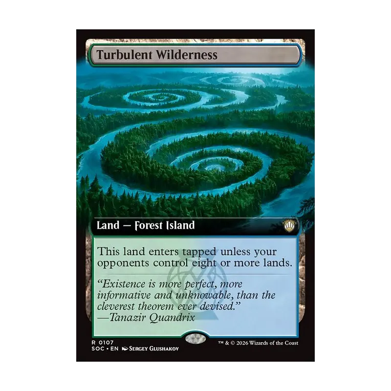 Turbulent Wilderness (Extended Art) - Secrets of Strixhaven Commander (Near Mint)