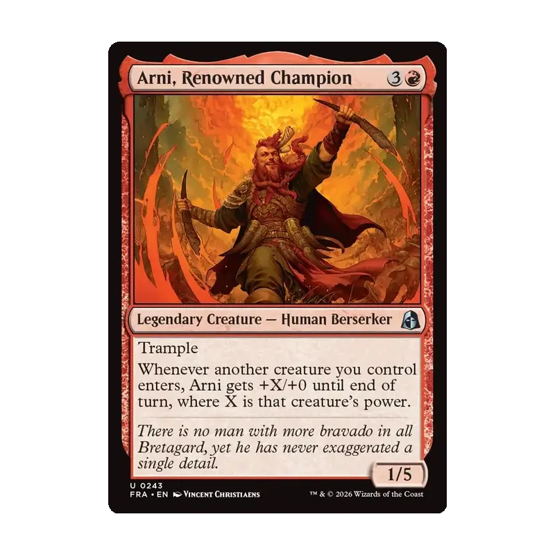 Arni, Renowned Champion - Reality Fracture (Near Mint)