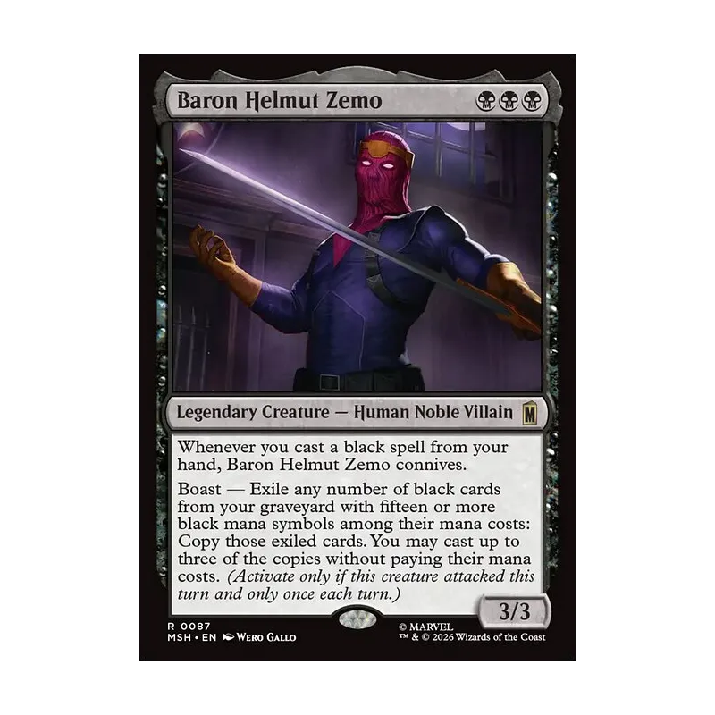 Baron Helmut Zemo - Marvel Super Heroes (Near Mint)