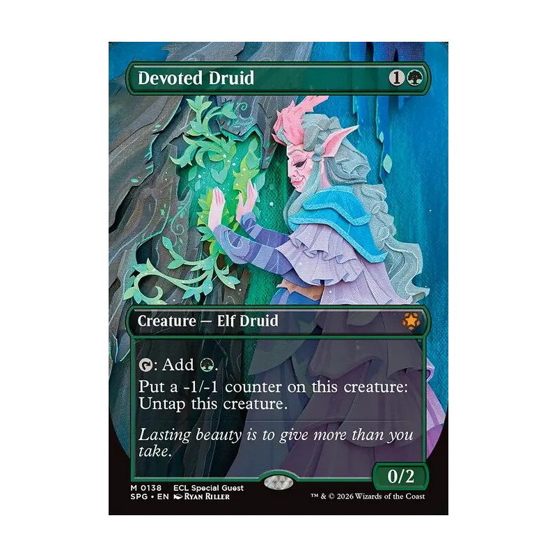 Devoted Druid (Borderless) - Special Guests (Near Mint)
