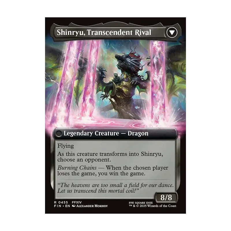 Zenos yae Galvus // Shinryu, Transcendent Rival (Extended Art) - Final Fantasy (Near Mint)