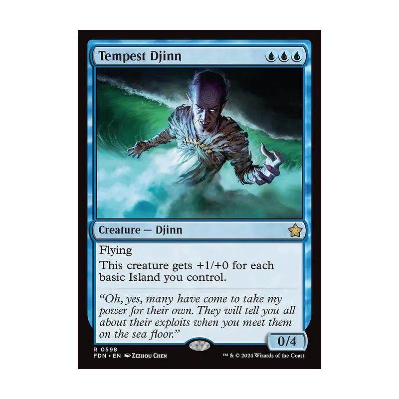Tempest Djinn - Foundations (Near Mint)