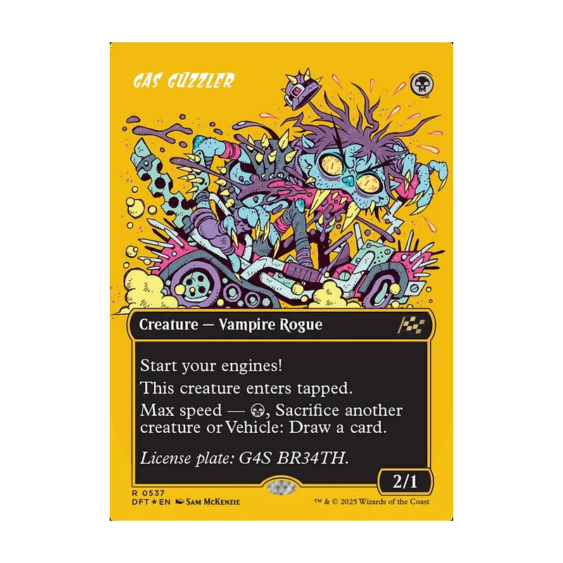 Gas Guzzler (Borderless) (First-Place Foil) - Aetherdrift (Foil Near Mint)