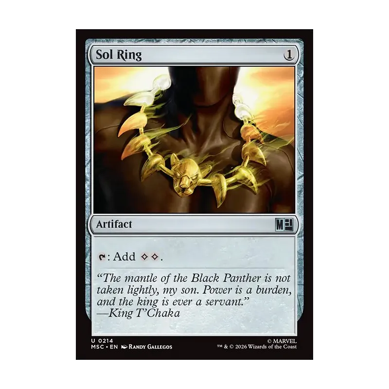 Sol Ring (0214) (Surge Foil) - Marvel Super Heroes Commander (Foil Near Mint)