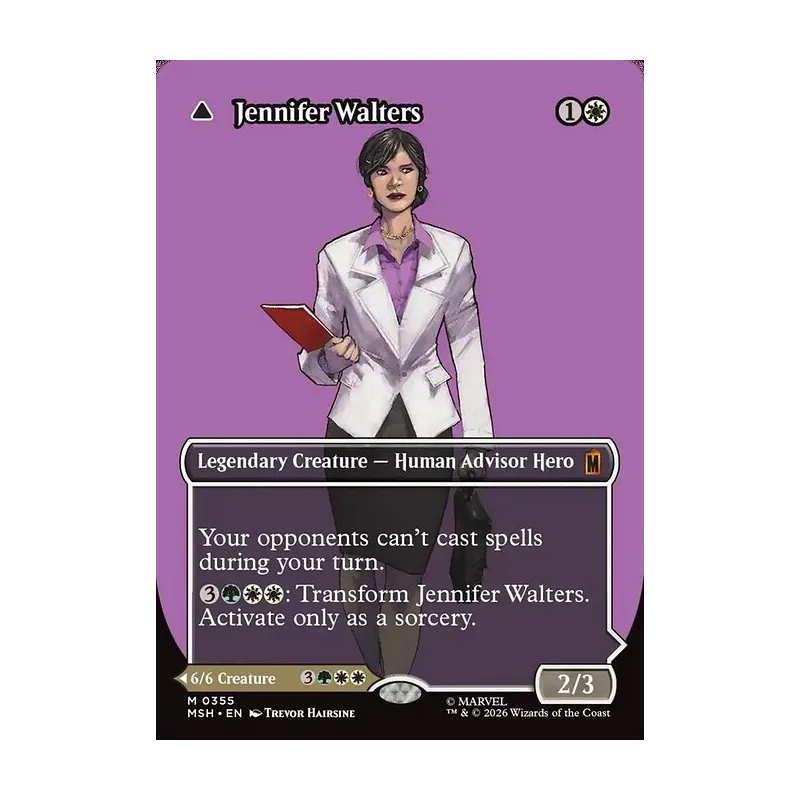 Jennifer Walters / The Sensational She-Hulk (Borderless) (0355) - Marvel Super Heroes (Near Mint)