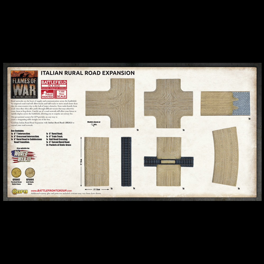 Flames of War: Battlefield in a Box - Italian Rural Roads Expansion