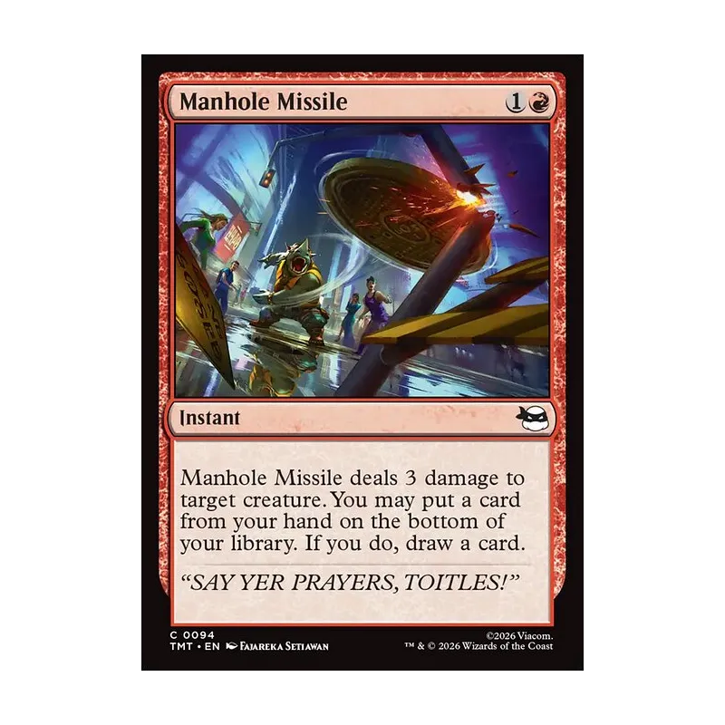 Manhole Missile - Teenage Mutant Ninja Turtles (Near Mint)