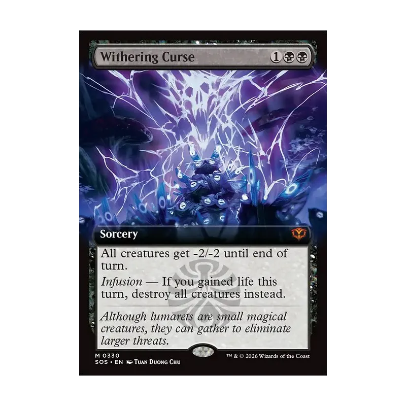 Withering Curse (Extended Art) - Secrets of Strixhaven (Near Mint)