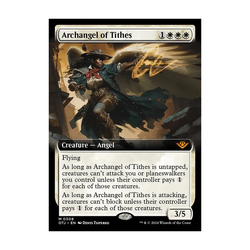 archangel mtg card of Tithes It becomes an Angel in addition to its other types and gains flying Archangel