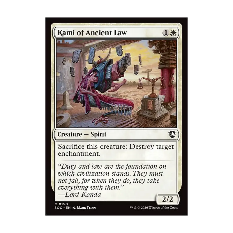 Kami of Ancient Law - Secrets of Strixhaven Commander (Near Mint)