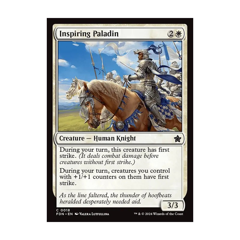Inspiring Paladin - Foundations (Near Mint)