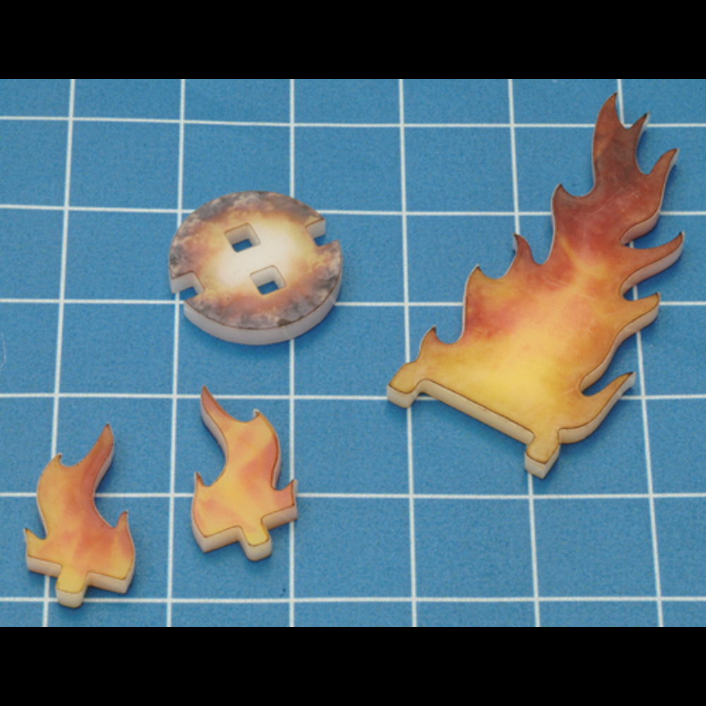 Flames of War: Destroyed Markers (New Arrival)