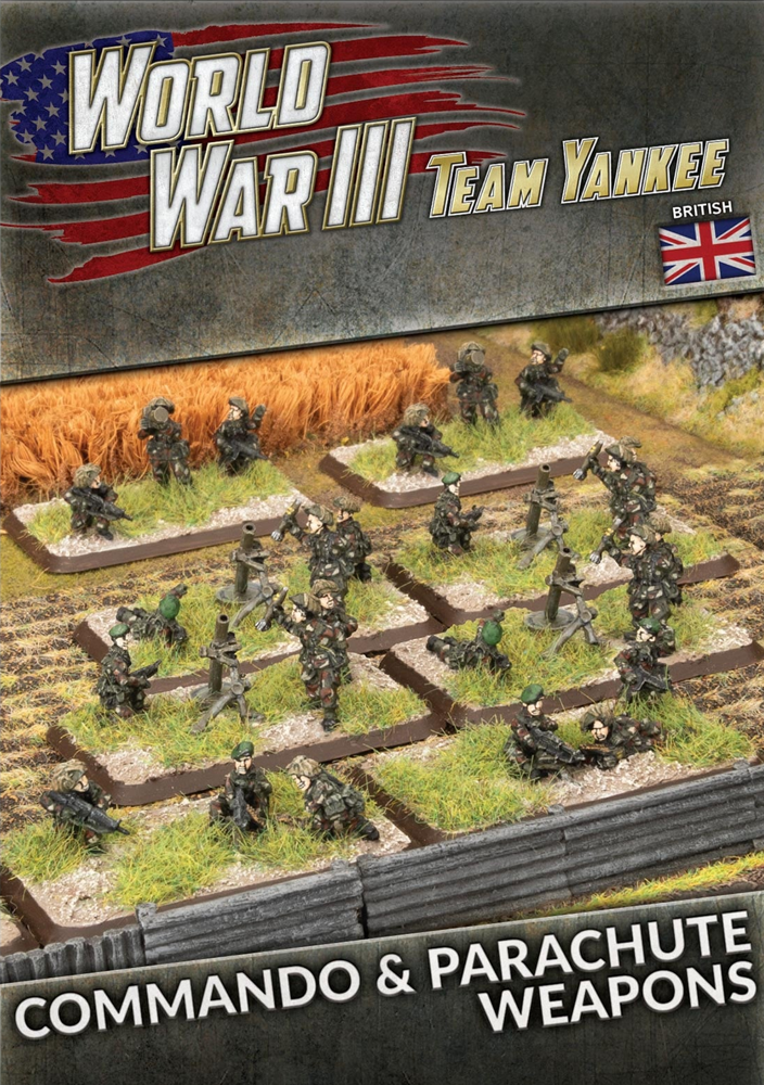 WWIII Team Yankee: British - Commando / Parachute Support Weapons (Preorder)