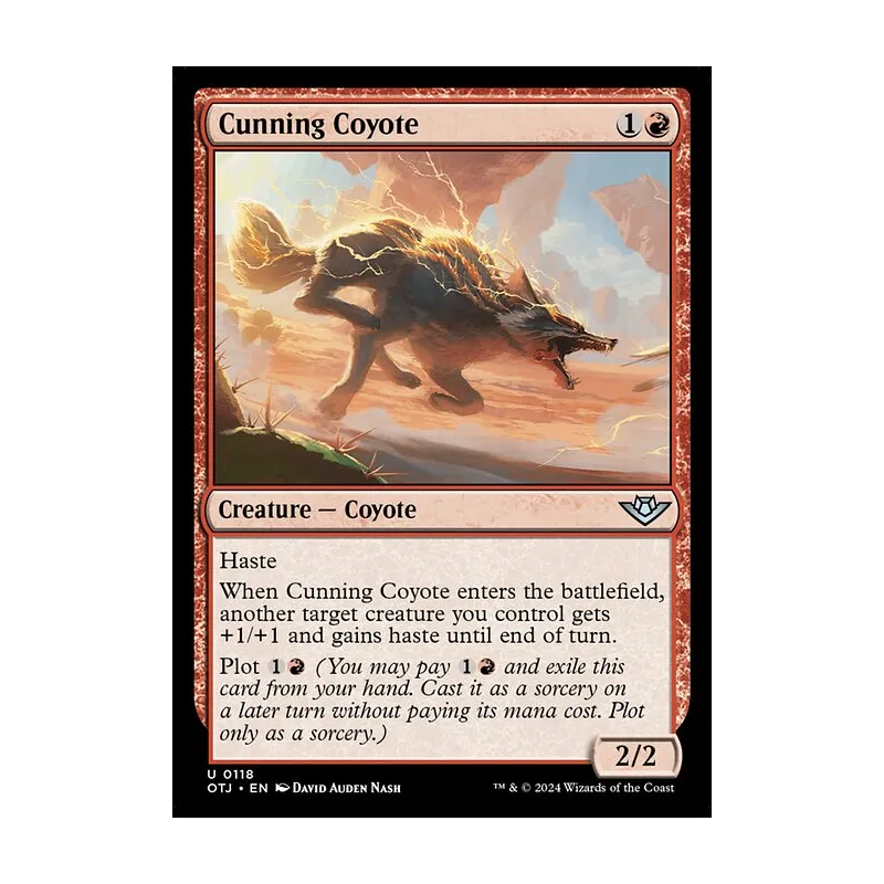 Cunning Coyote - Outlaws of Thunder Junction (Near Mint)