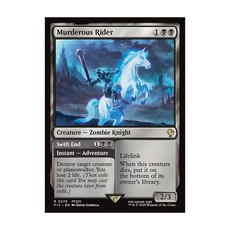 Murderous Rider // Swift End - Final Fantasy Commander (Near Mint)