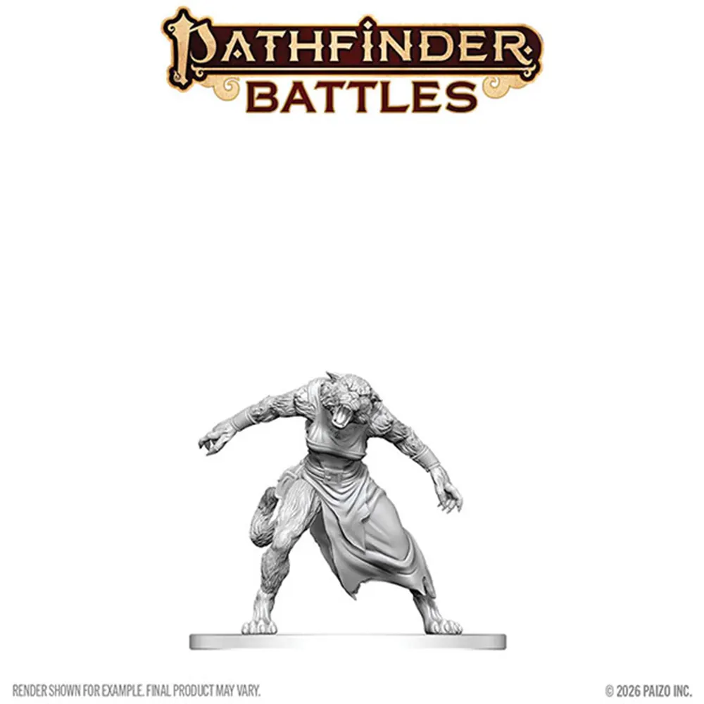 Pathfinder Battles Deep Cuts Unpainted Minis: W30 Weretiger (Preorder)