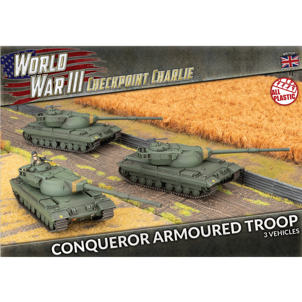 WWIII Team Yankee: British - Conqueror Armoured Troop (New Arrival)