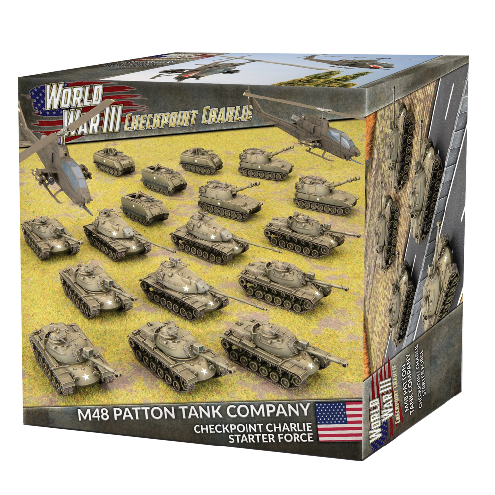 WWIII Team Yankee: Checkpoint Charlie American Starter Force: M48 Patton Tank Company (Limited Edition) (New Arrival)