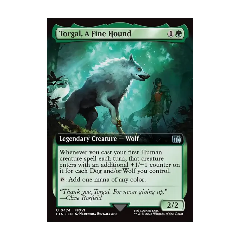 Torgal, A Fine Hound (Extended Art) - Final Fantasy (Near Mint)