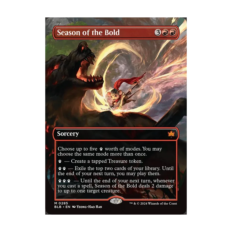 Season of the Bold (Borderless) - Bloomburrow (Near Mint)