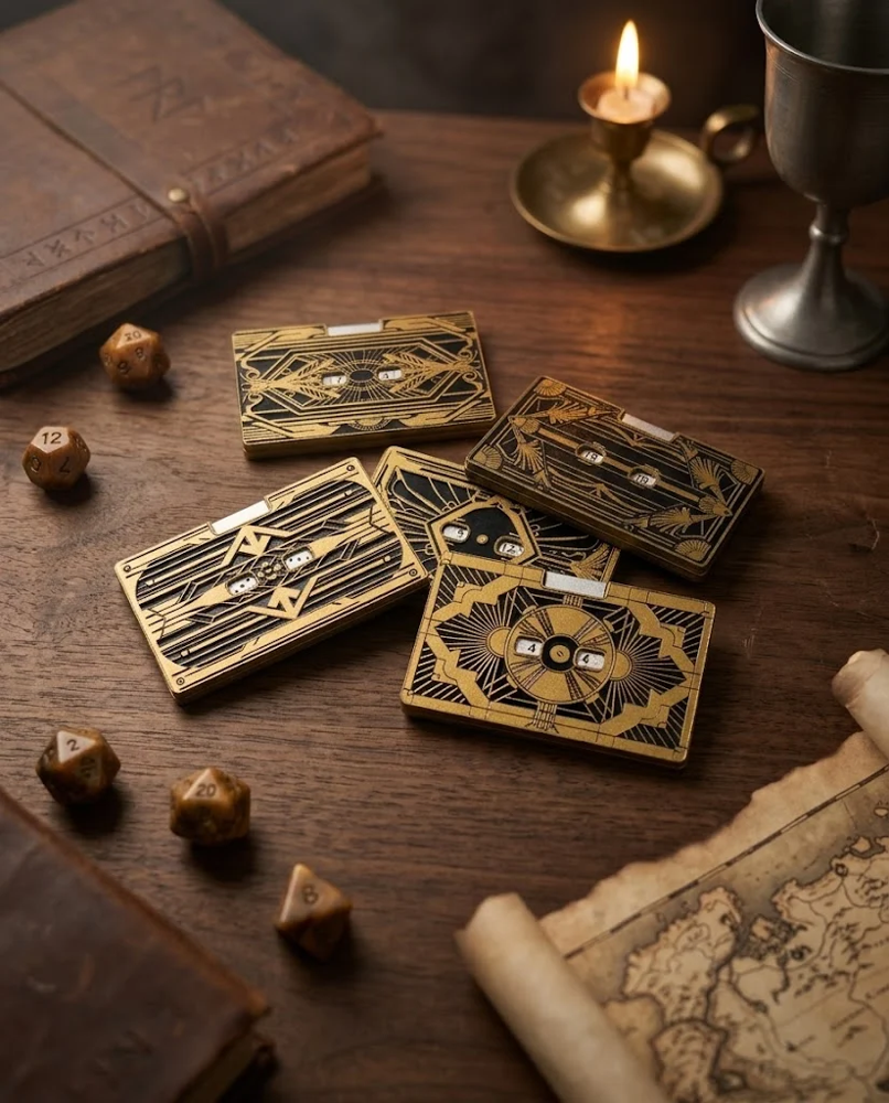 Diceomatic Dice Spinner Set: Art Deco (Preorder)
