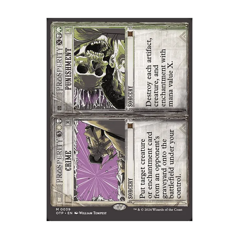 crime mtg cards The Kingpin of Marvel Super Heroes (MSH) #374 Scryfall Magic: The Gathering Search Put target creature or enchantment card from an opponents graveyard onto the battlefield under your control Crime // Punishment | Breaking