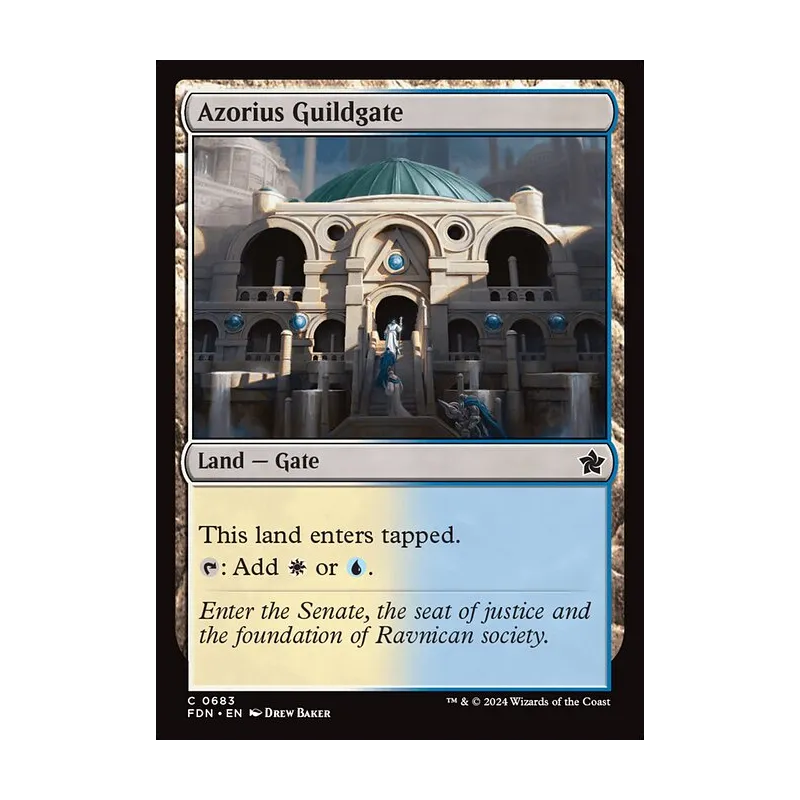 Azorius Guildgate - Foundations (Near Mint)