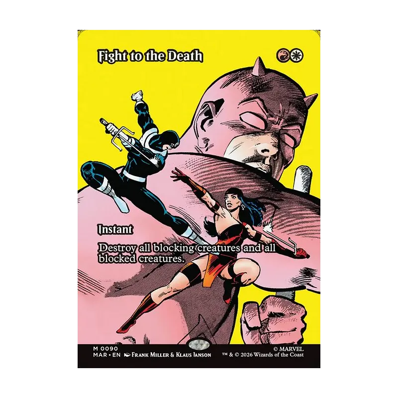 Fight to the Death (Borderless) - Marvel Universe (Near Mint)