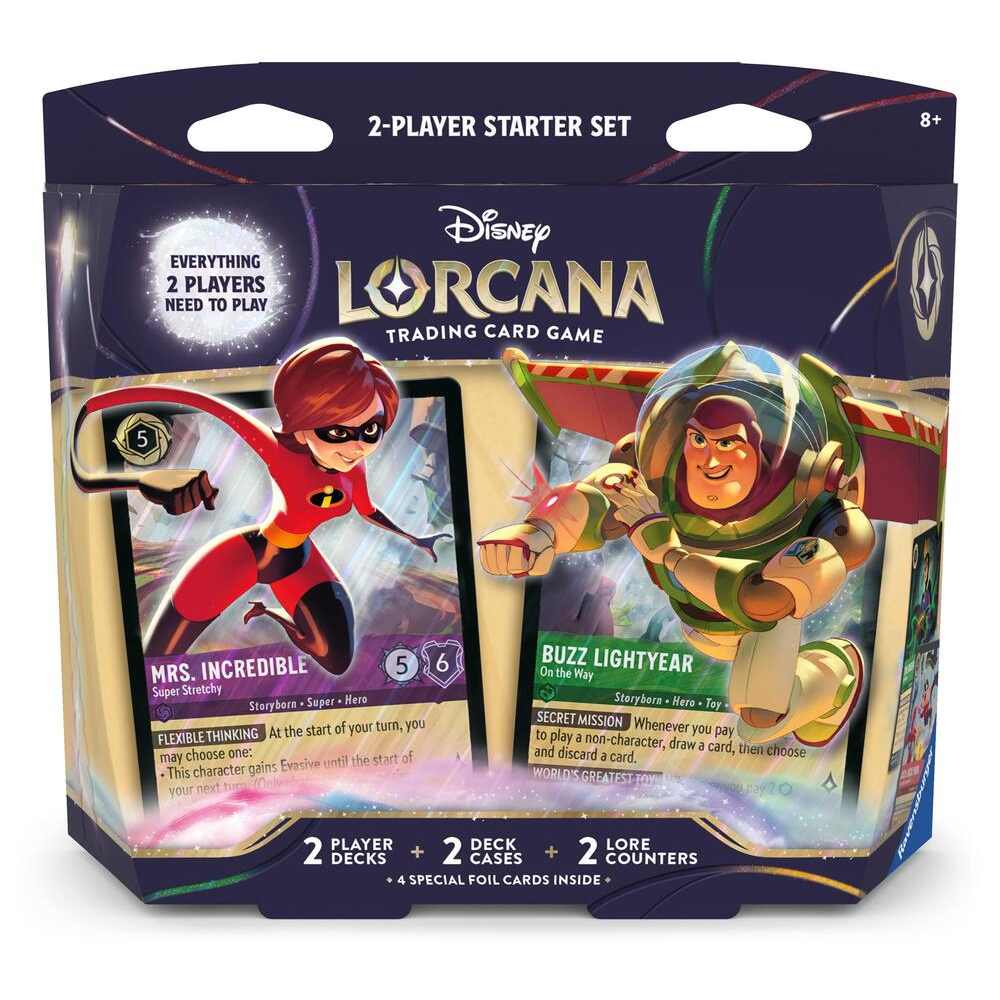 Lorcana TCG: Wilds Unknown: Two-Player Starter Set - Mrs. Incredible & Buzz Lightyear (Preorder)