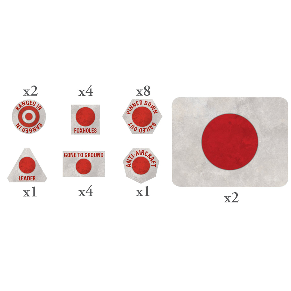 Flames of War WW2: Japanese Token Set