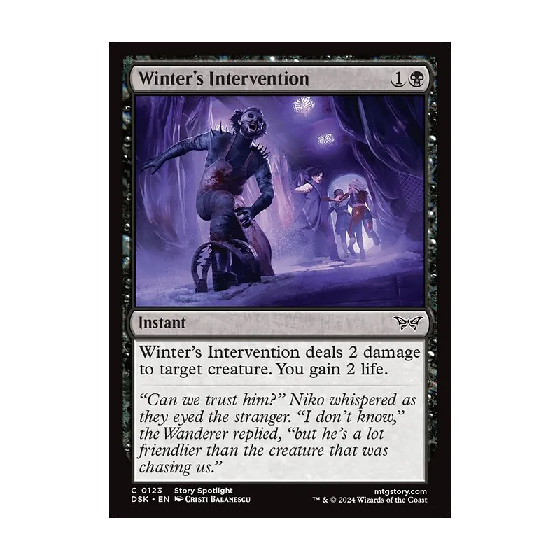 Winter's Intervention - Duskmourn: House of Horror (Near Mint)