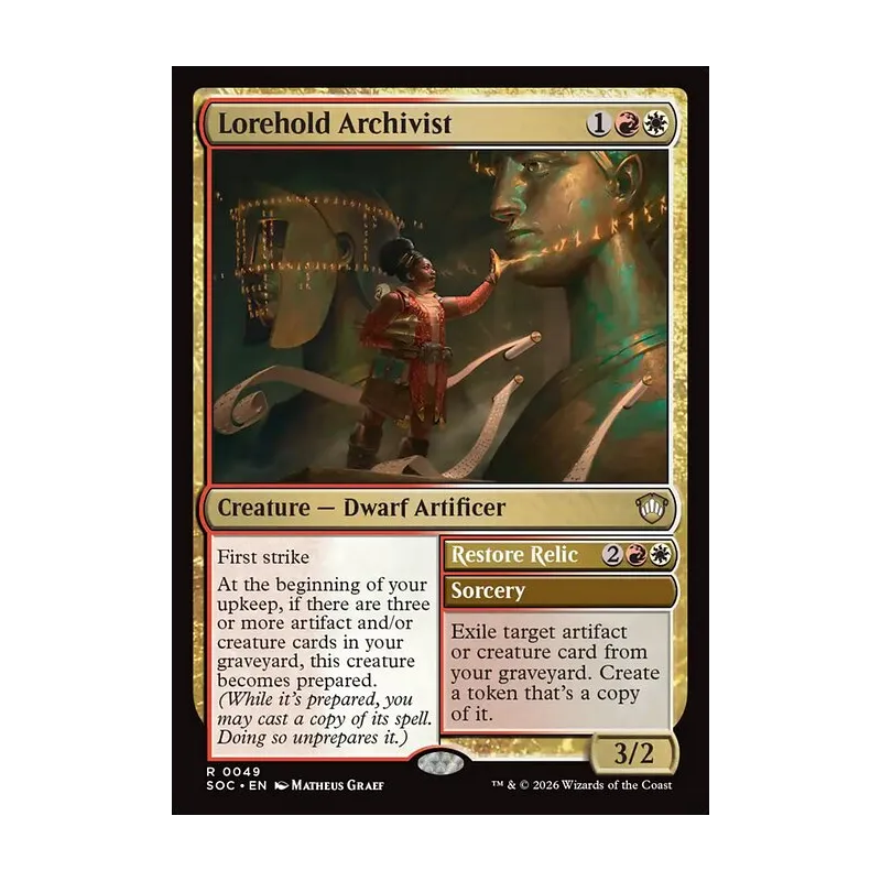 Lorehold Archivist // Restore Relic - Secrets of Strixhaven Commander (Near Mint)