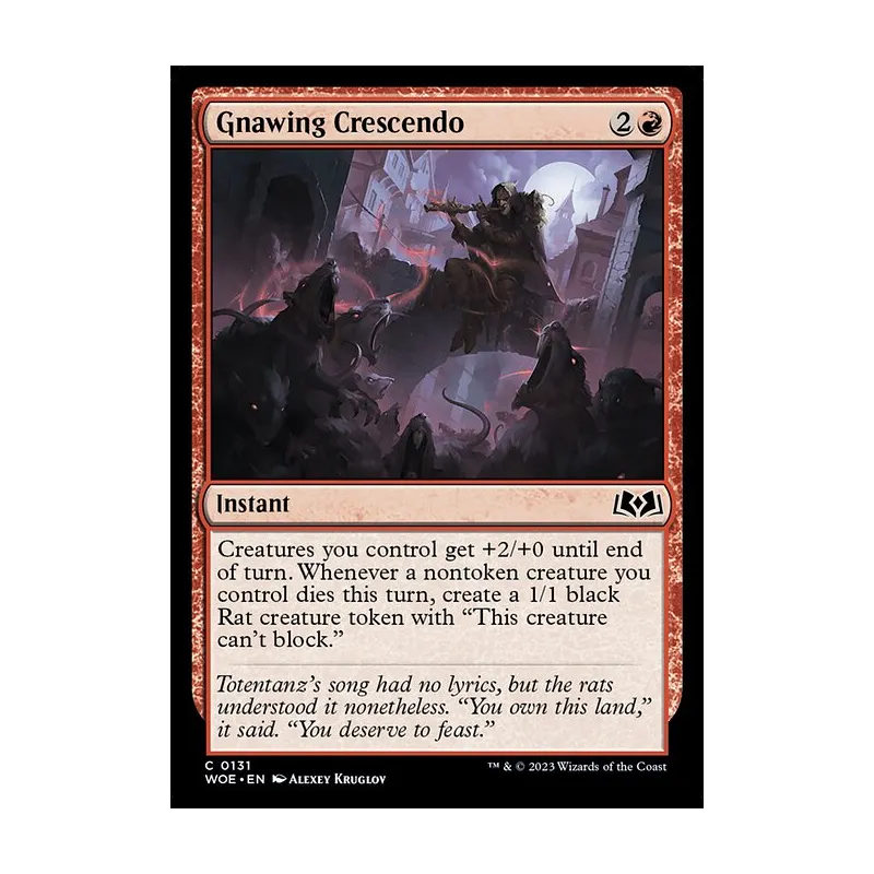Gnawing Crescendo - Wilds of Eldraine (Near Mint)