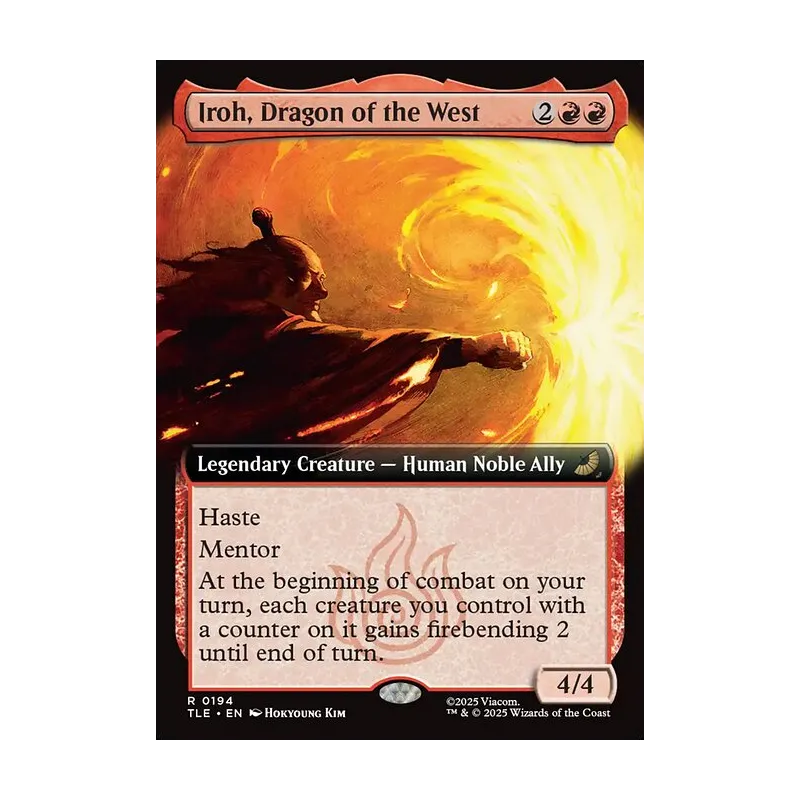 Iroh, Dragon of the West (Extended Art) - Avatar: The Last Airbender Eternal (Near Mint)